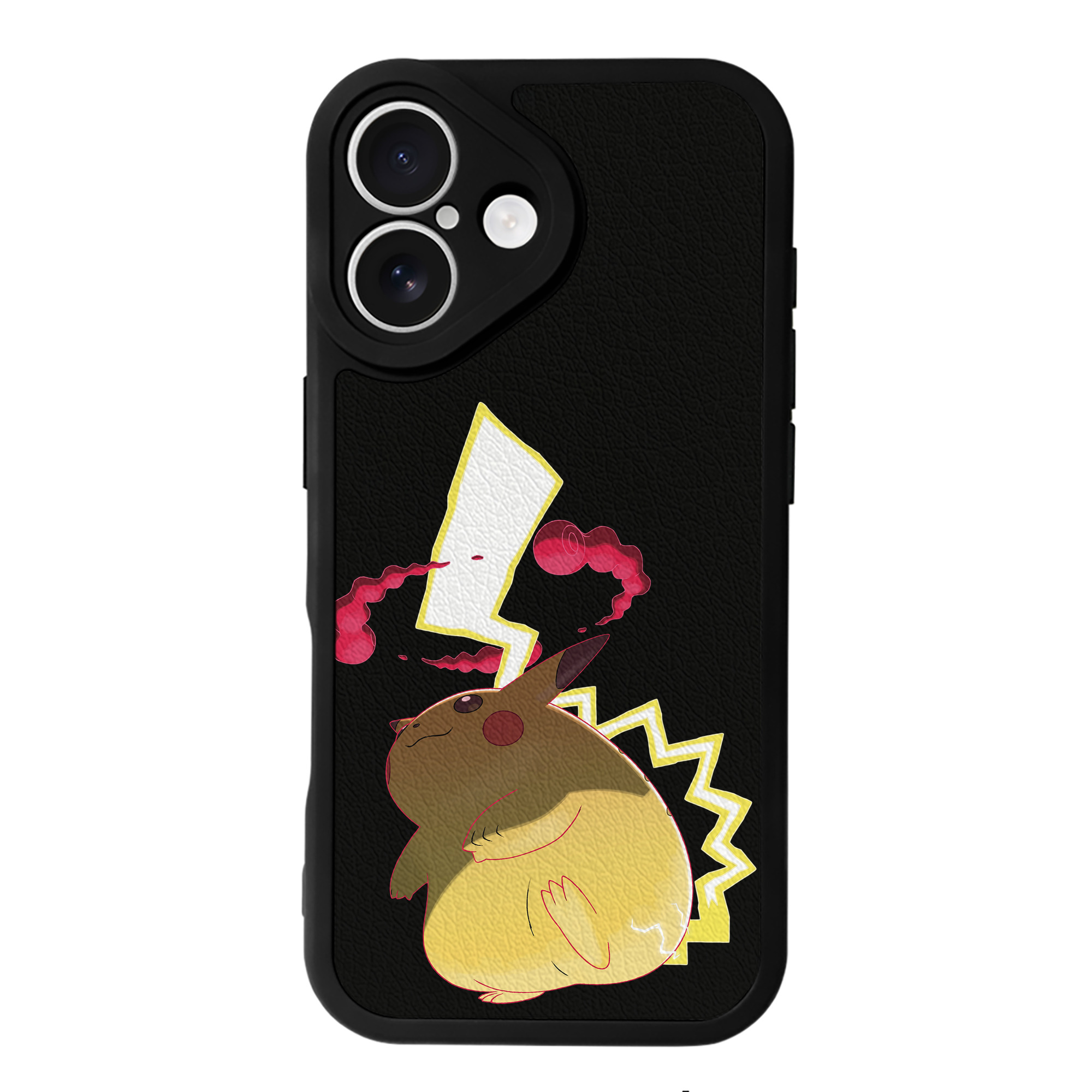 （画像用） ポケットモンスター Pokémon 【iPhone 16シリーズ対応】シリコンスマホケース（レザー調） 材質：シリコン